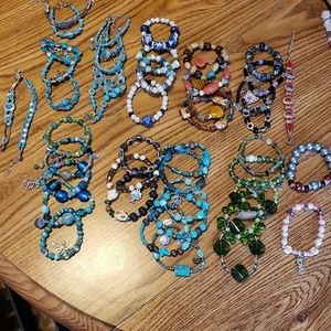 50 New beaded bracelets